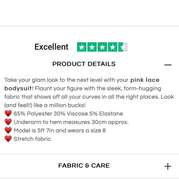 Hot Pink Bodysuit - Picture 8 of 8